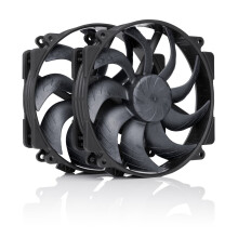 NF-A14x25r G2 PWM Sx2-PP chromax.black - dual fan set, black