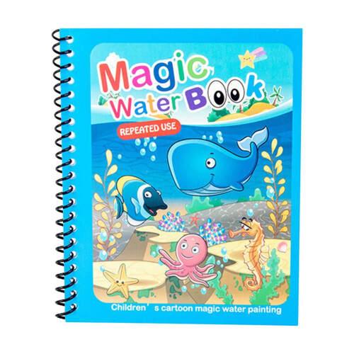 XIAOLE Reusable Water Coloring Book for Toddlers with 1