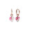 925 Silver Rose Gold Daisy Fan Stud Earrings 2
