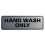Handwasch-Zeichen nur für Wände oder Türen - Küchenzeichen mit einfacher Installation - Hygiene-Schild - Silber - Mittel (1) 1