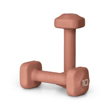 Par de Mancuernas Neopreno de 10 lb Tone Fitness para Entrenamientos en Casa - Diseño Antideslizante - Naranja