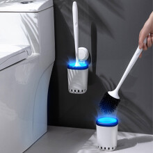 Toilet Brush Set with Long Handle and Wall Mount