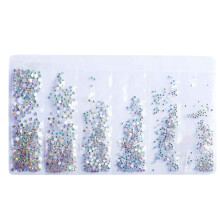 Clear Crystal Rhinestones Flatback Glass Gems 2 packs