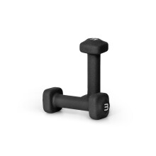 Tone Fitness Manubri Neoprene da 3 lb per Allenamenti a Casa - Design Antiscivolo - Nero
