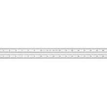 Règle en Acier Flexible Starrett avec Fini Chromé Satiné, Graduation Incurvée - 24" Longueur