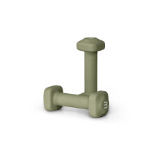 Par de Mancuernas de Neopreno de 3 lb para Ejercicios en Casa - Diseño Antideslizante - Verde