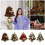 Mini Christmas Tree 17.7 inch Artificial Tabletop Tree with 4