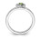 Peridot heart ring in sterling silver 2