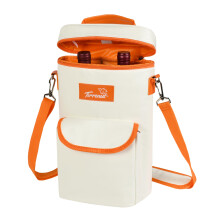 Tirrinia Porta Bottiglie Vino - Isolato e Impermeabile, Grande Tasche per Viaggi e Feste