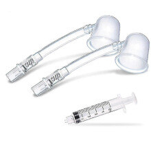 Dispositif correcteur de mamelons (lot de 2) pour le traitement des mamelons ombiliqués et leur agrandissement
