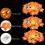 ZOELNIC Halloween maple leaf string lights 20LED orange 2