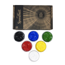 Speedball Flex Stoffdruckfarbe Set, 6 Farben, 4 Unzen für T-Shirts und Siebdruck