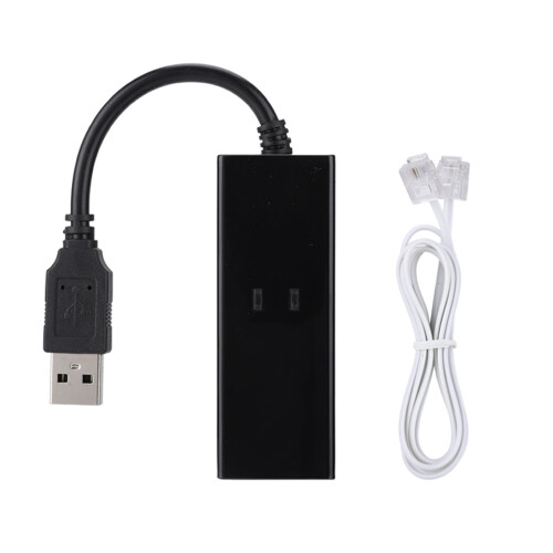 USB Fax Modem 56K External for Windows 7/8/10/XP
