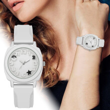 Analoog horloge voor tieners en volwassenen, vierkant, gemakkelijk afleesbaar, 11-18 jaar.