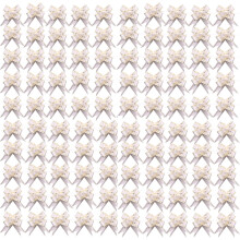 Lazos de cinta blanca de 5 cm, 100 unidades