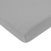 American Baby Company Fitted Mini Crib Sheet 24" x 38", Zacht Ademend Neutraal 100% Katoen, Asgrijs