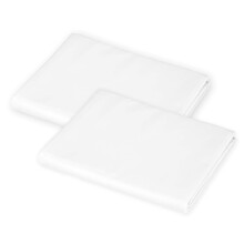 American Baby Company 2-Pack 100% Katoenen Percale Standaard Crib Hoeslaken, Wit, 23" x 51", Zacht Ademend