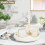 Plateau rond en bois blanc style ferme 30 cm 3