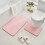 Goose Egg Stone Embossed Memory Foam Bath Mat Set 2 pcs 1