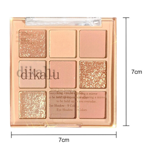 Paleta de Sombras Matte Nude Shimmer com 9 Cores 2