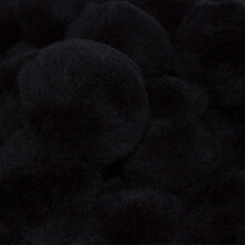 1 inch Zwarte Kleine Craft Pom Poms 100 Stuks