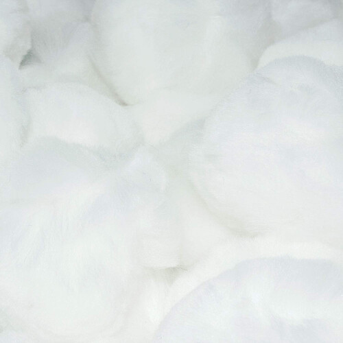 1 inch Witte Kleine Knutsel Pompons 100 Stuks