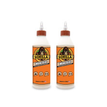 Gorilla Houtlijm; 18 Ounce Fles; Natuurlijke Houtkleur; (Verpakking van 2)