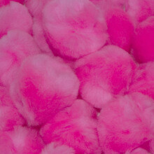 1 inch Roze Kleine Knutsel Pom Poms 100 Stuks