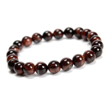 Red Tiger Eye Round Beaded Bracelet 6/8/10mm 7.5 inch 3 pcs