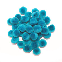 0.5 inch Turquoise Kleine Creatieve Pom Poms 100 Stuks