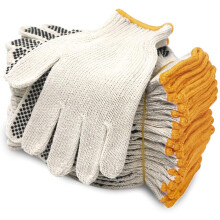 Evridwear Cotton Polyester String Knit Shell Safety Protection Work Gloves for Painter Mechanic Industrial Warehouse Gardening Construction Men & Wome