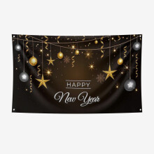 Christmas New Year banner 3x5 ft party backdrop