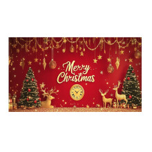 Christmas garage door banner 400x180 cm