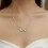 Locket Necklace with Photos and Initial Charm, 1 Piece 1