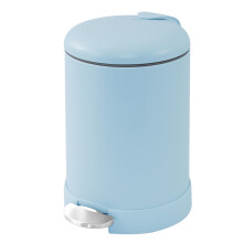 Poubelle Glad Petite, 1,2 Gallon | Corbeille en Acier Inoxydable Ronde avec Couvercle à Fermeture Douce