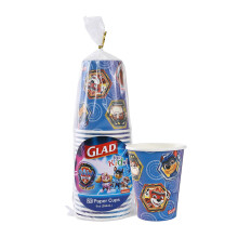 Gobelets en papier jetables Glad pour enfants Paw Patrol - Design bouclier, 9 oz, 24