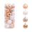 Christmas Balls Ornaments Set Gold Electroplated Plastic 1