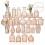 Glass bud vase set clear and amber 24-pack 1