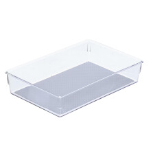 Bac Organisateur de Tiroir Glad, 9x6 - Bac de Rangement en Plastique Transparent