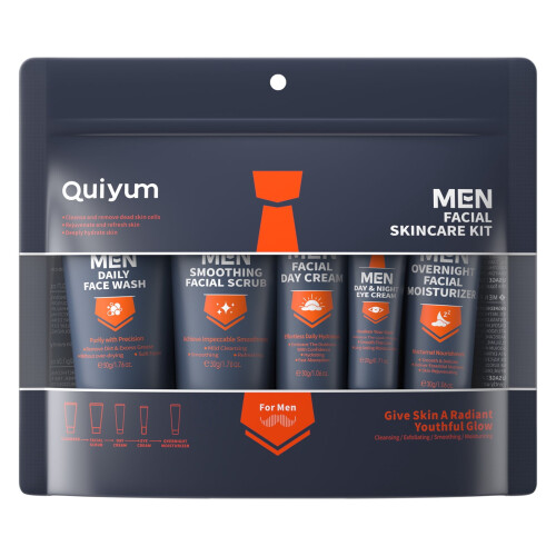 Men's skincare set hydration care 5-piece