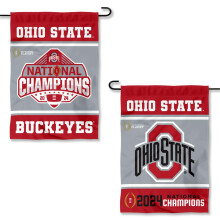 College Flags & Banners Co. Ohio State Buckeyes 2024 National Champs Gartenbanner