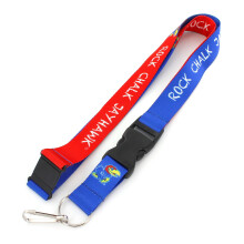 Aminco NCAA Kansas Jayhawks Lanyard Slogan, Blu, 22"