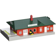 Bachmann Trains - PLASTICVILLE U.S.A. FERTIGBAU - PASSAGIERBAHNHOF - N Maßstab