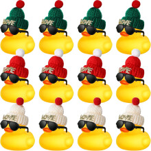 Chivao mini rubber ducks with accessories 12 pcs