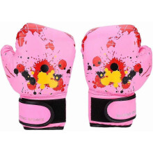 Gants de boxe pour enfants, gants de boxe en similicuir à motifs de dessins animés pour débutants, gants d'entraînement au sparring