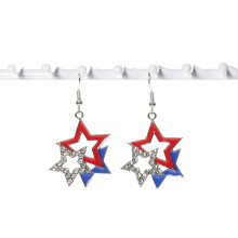 Kerstoorbellen voor vrouwen, dubbele oorlel piercing set
