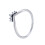 Anillo de plata de ley 925 con corazón rosa y circonita. 5