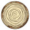 Brown Tree Log Round Plates, 9 - 8 Pcs 1