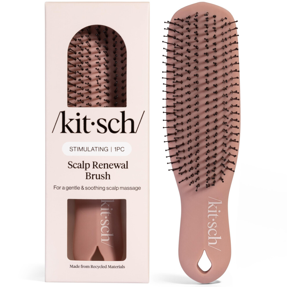 Kitsch Scalp Renewal Brush - Exfoliating & Scalp Massager For Hair Growth, Gentle Head Massage Brush To Remove Buildup, Boost Circulation & Relaxing H