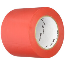 3M 3903 Vinyl Duct Tape Roll - 1.5 in. x 150 ft. Red, Moisture, Chemical Resistant, Rubber Adhesive Tape with Embossed Vinyl Backing.